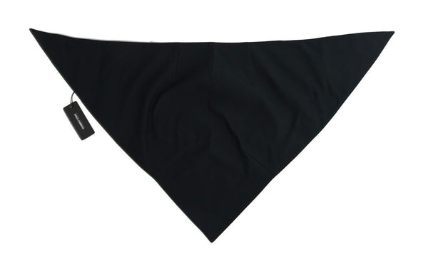 Black Wool Triangle Scarf