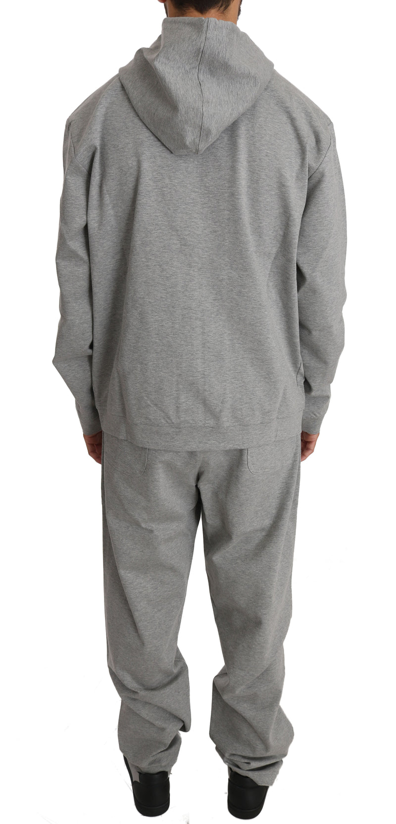 Gray Cotton Sweater Pants Tracksuit