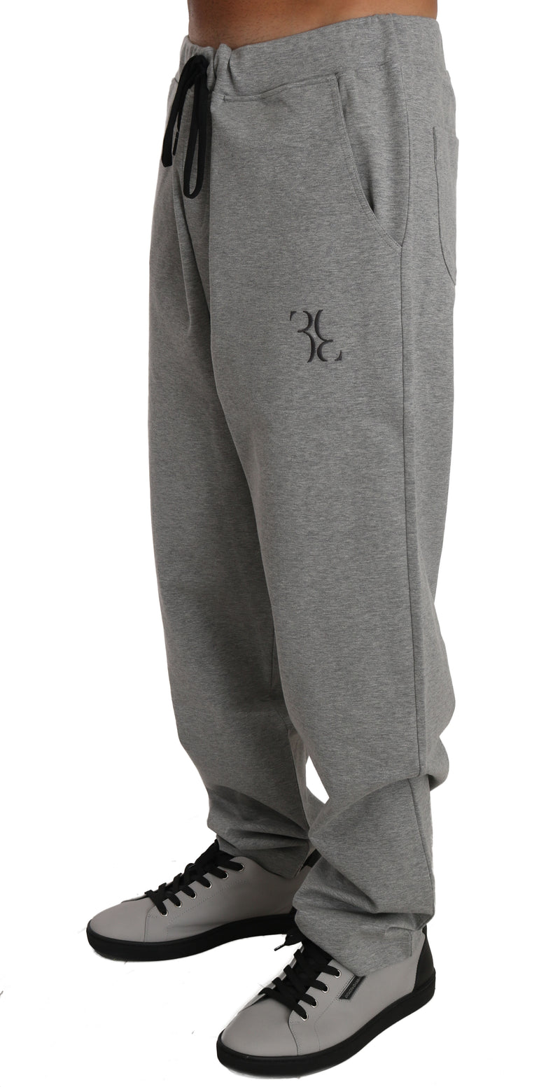 Gray Cotton Sweater Pants Tracksuit