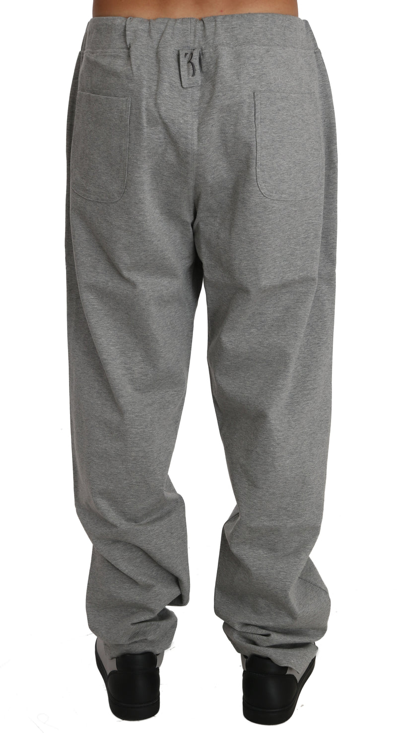 Gray Cotton Sweater Pants Tracksuit