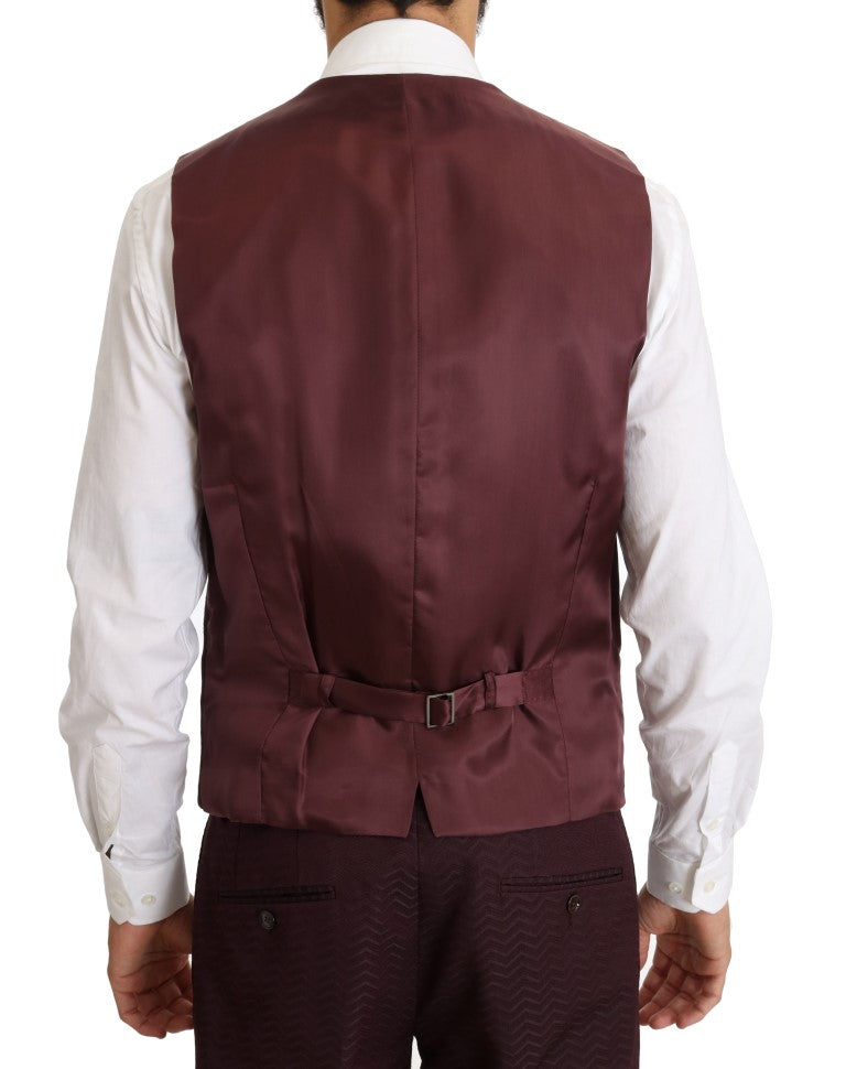 Bordeaux Slim 3 Piece Double Breasted Suit