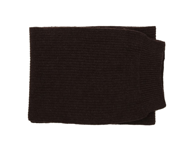 Brown Wool Woven Scarf