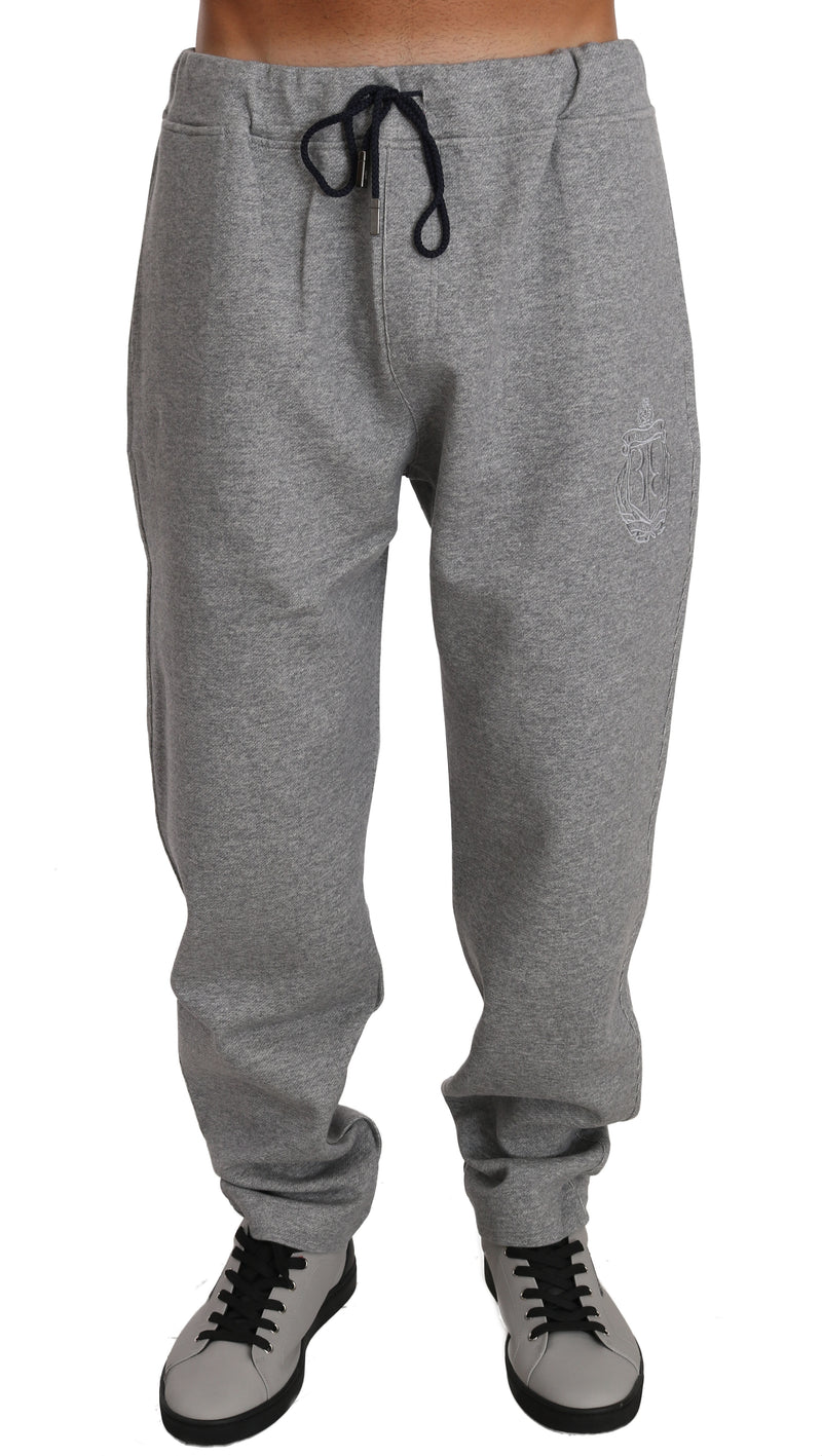 Gray Cotton Sweater Pants Tracksuit