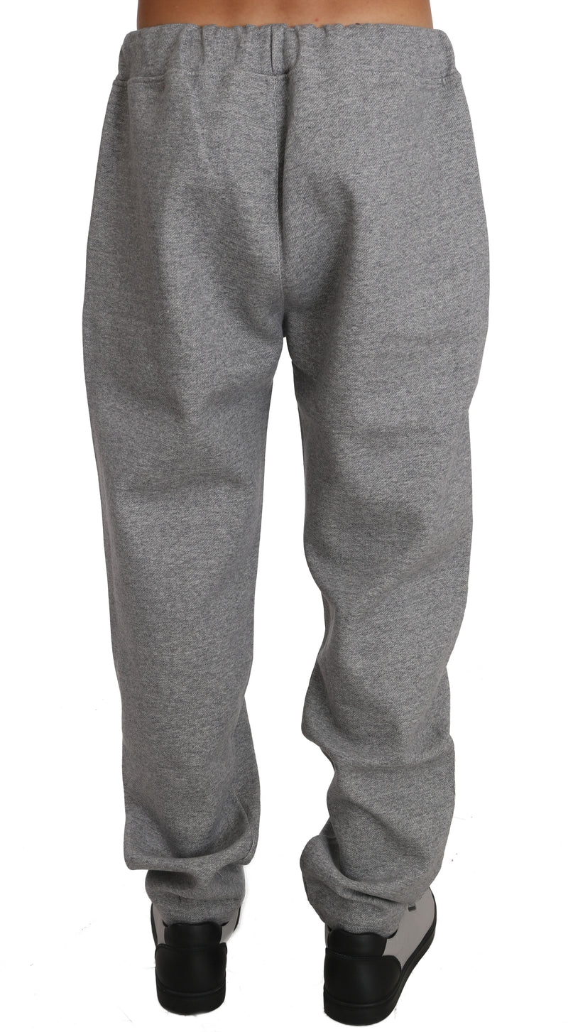 Gray Cotton Sweater Pants Tracksuit