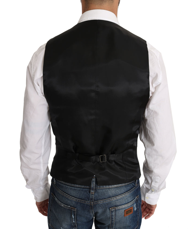 Blazer Vest 2 Piece Black Wool MARTINI