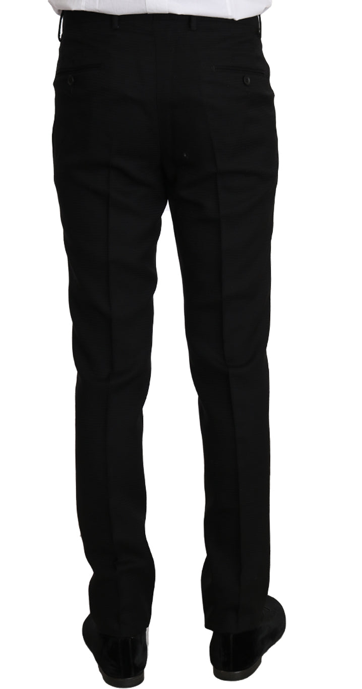 Black Wool 2 Piece Slim Fit Suit