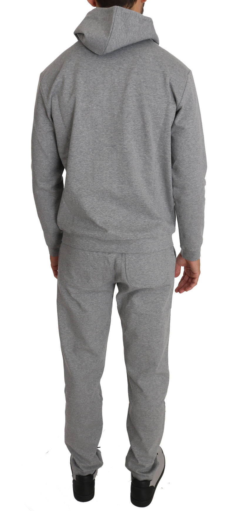 Gray Cotton Sweater Pants Tracksuit