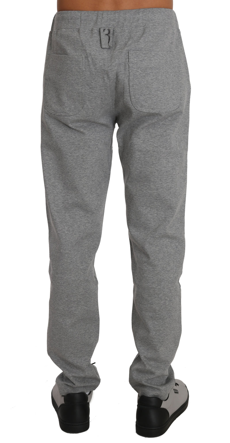 Gray Cotton Sweater Pants Tracksuit