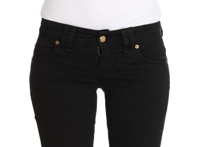 Black Slim Fit Cotton Stretch Denim Jeans