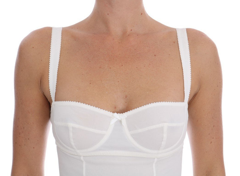 White Silk Camisole Lingerie Tank Top