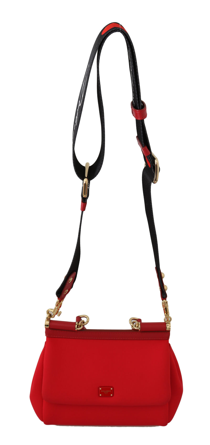 Dolce & Gabbana, Bags, Dolce Gabbana Metallic Red Mini Sicily Shoulder Bag