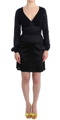 Black Longsleeved Wiggle Pencil Dress