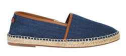 Blue Denim Logo Loafers Espadrilles