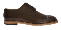 Olive Brown Leather MARSALA Men Dress Shoes