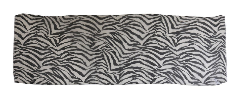 Black White Zebra Print Scarf