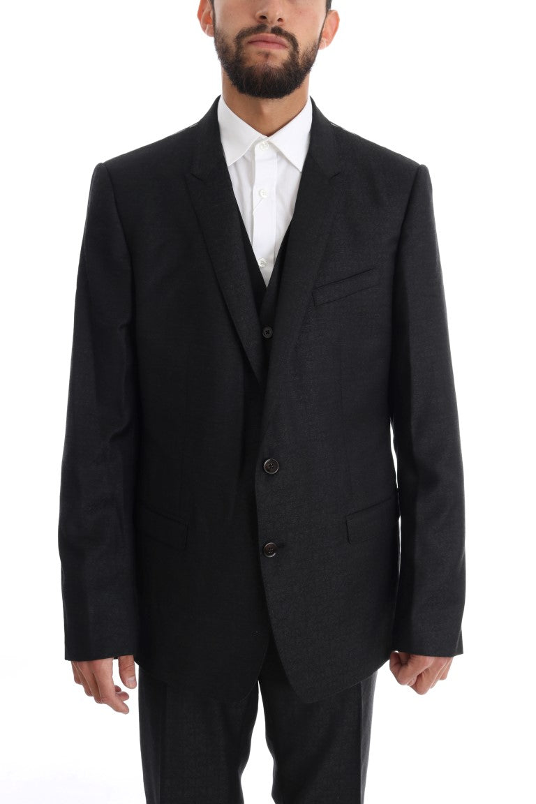 Gray Wool GOLD Slim Fit 3 Piece Suit