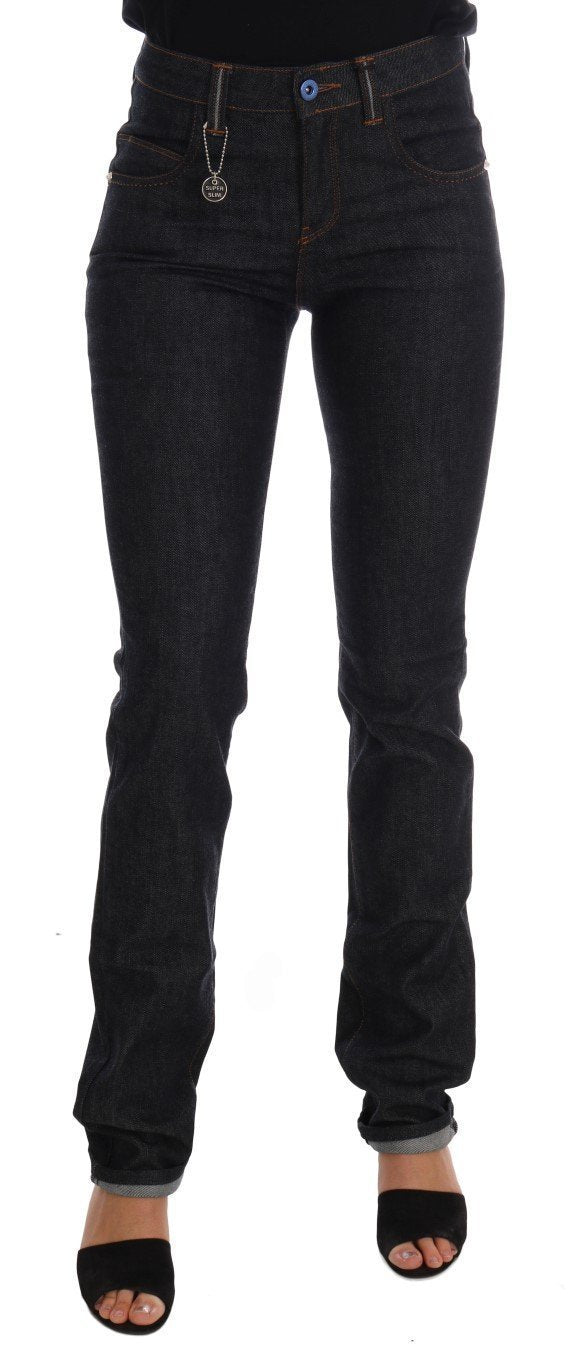 Blue Cotton Stretch Slim Fit Jeans