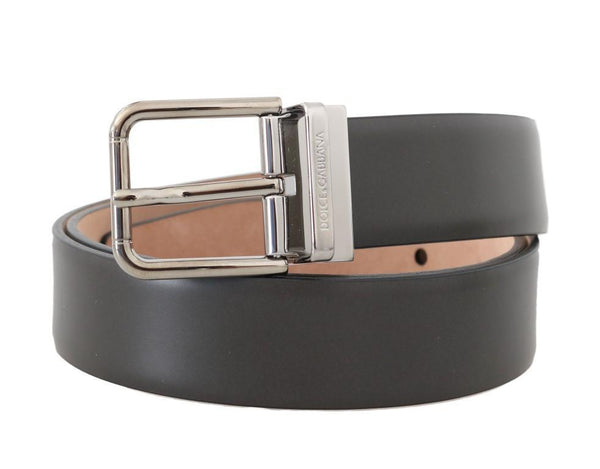 Green Leather Silver Buckle Belt