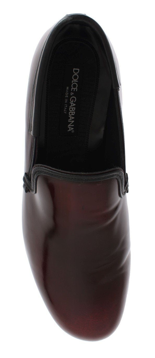 Bordeaux Patent Leather Dress Loafers