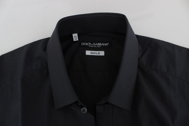 Gray Cotton GOLD Slim Fit Dress Shirt