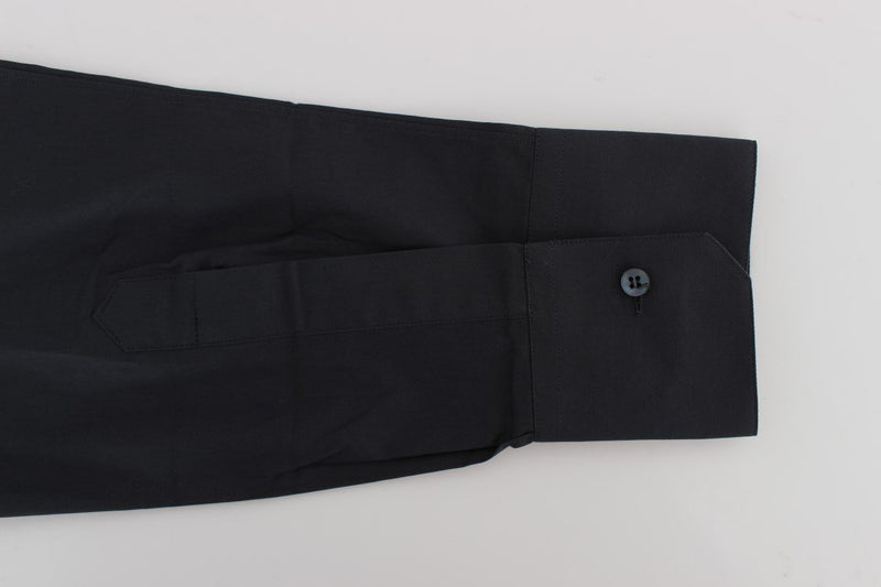 Gray Cotton GOLD Slim Fit Dress Shirt
