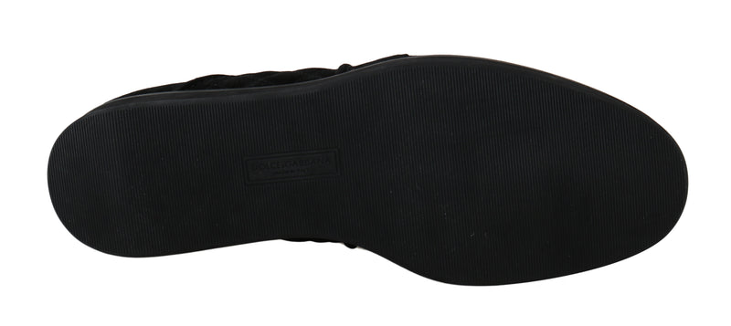 Black Leather Casual Laceup Derby Shoes