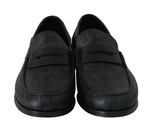 Leather Loafers Moccasins Green Blue Loafers