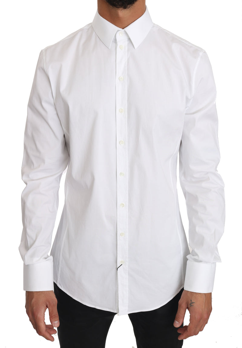 White Cotton Stretch SICILIA Shirt