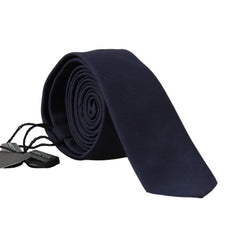 Blue Silk Solid Slim Classic Tie