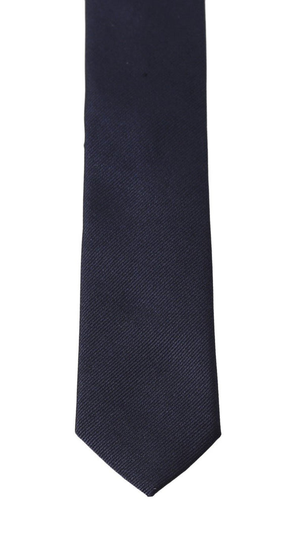 Blue Silk Solid Slim Classic Tie