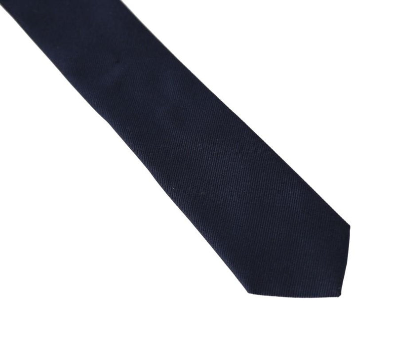 Blue Silk Solid Slim Classic Tie