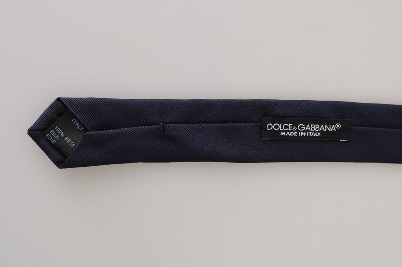 Blue Silk Solid Slim Classic Tie