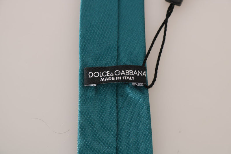 Aquamarine Silk Slim Classic Tie