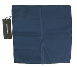 Silk Blue Square Pocket Handkerchief