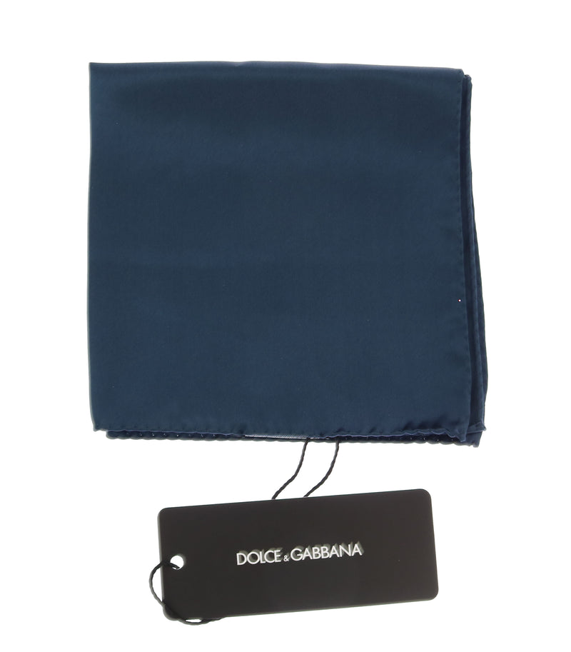 Silk Blue Square Pocket Handkerchief