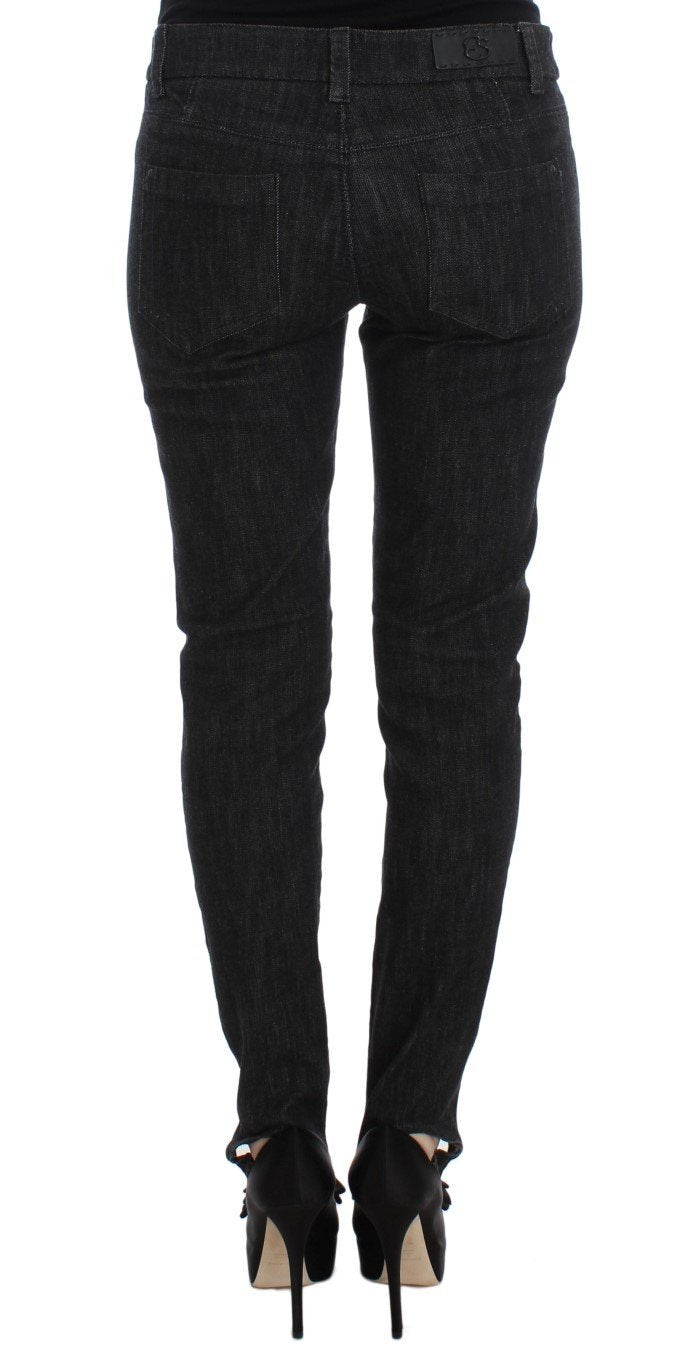 Blue Cotton Slim Fit Denim Jeans