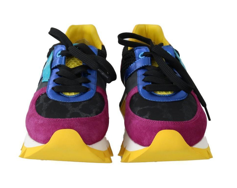 Multicolor Leather Sneakers Shoes