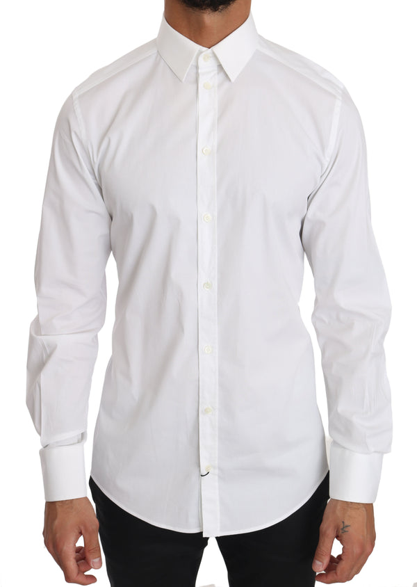 White Cotton Stretch SICILIA Shirt