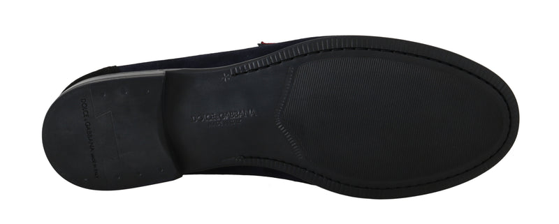 Blue Suede Loafers Moccasins Slides Loafers