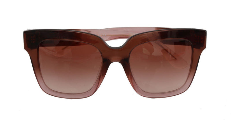 Pink Square Transparent Sunglasses