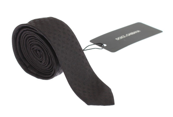 Brown Fantasy Silk Tie