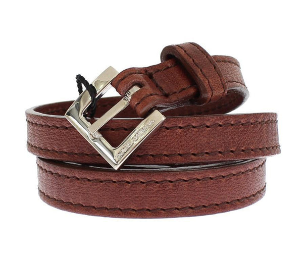 Brown leather belt