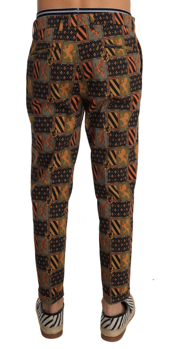 Blue Orange Cotton Pants