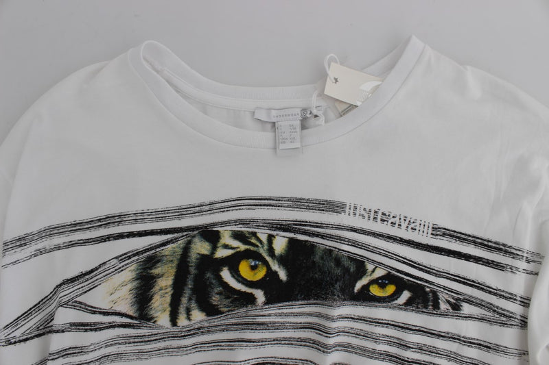 White Crew-neck Pullover Stretch T-shirt
