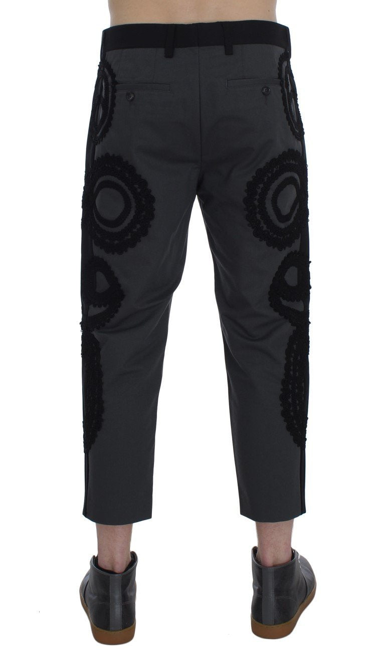Gray Black Torero 3/4 Pants