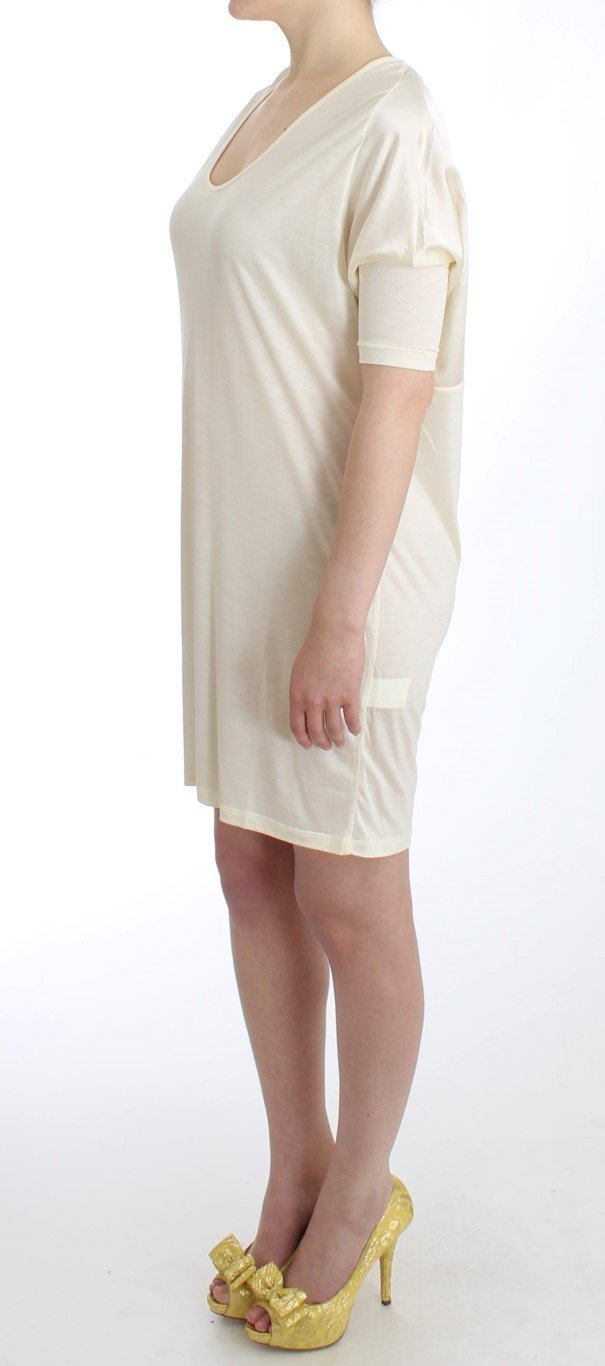 White modal tube dress