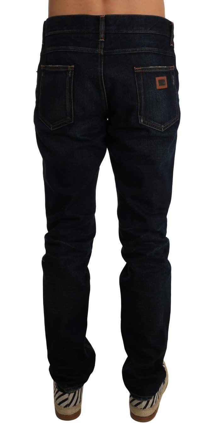 Dark Blue COMFORT Logo Jeans