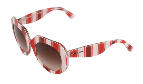 White Red Striped Sunglasses