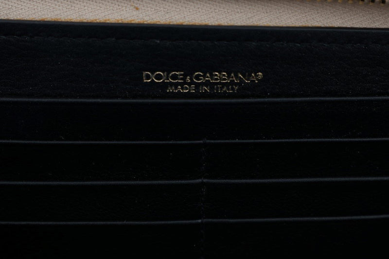 Beige Python Snakeskin Leather Continental Wallet
