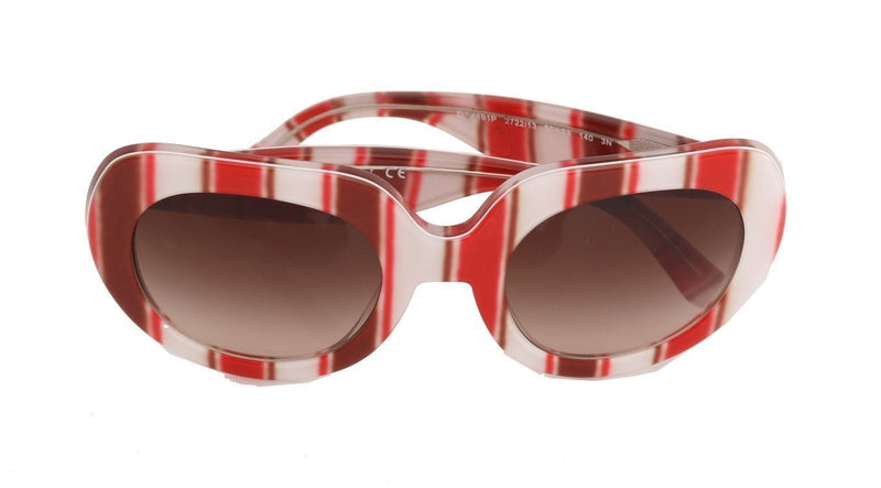 White Red Striped Sunglasses